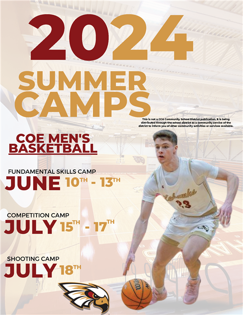 COE Men's basketball summer camps
